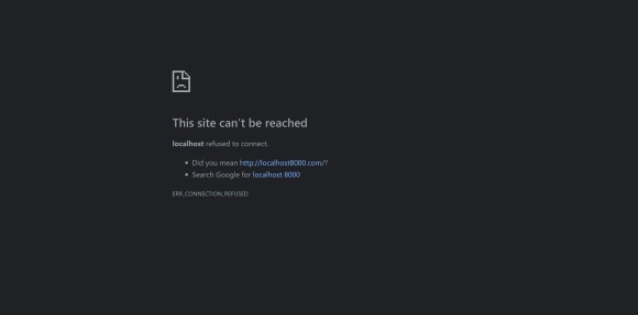 This site can't be reached err_connection_aborted