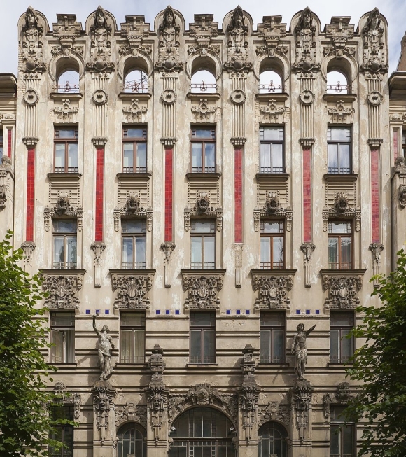 Югендштиль архитектура Рига