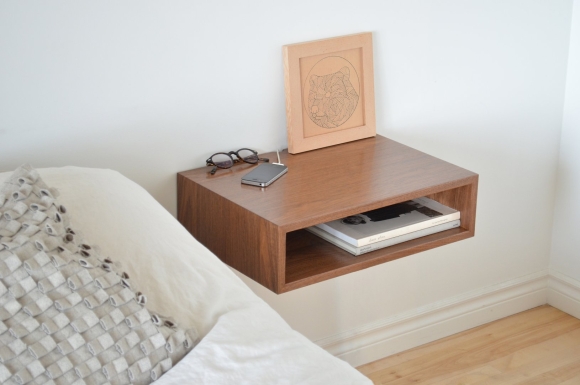 Прикроватная тумба Cortez Charcoal Floating Nightstand