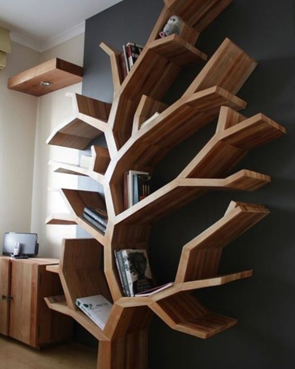 Необычные книжные полки