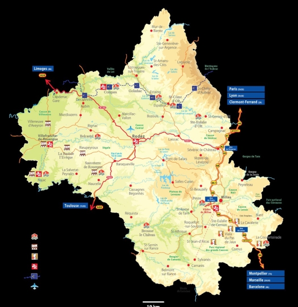 Аверон Франция город на карте