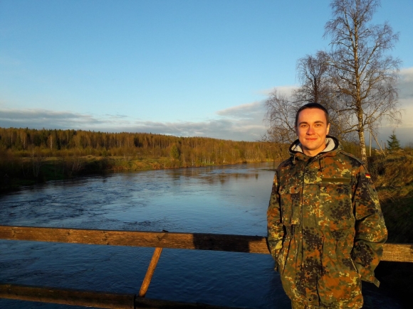 Олег Морозов с семьей