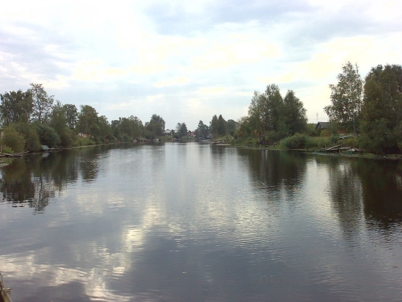 Поселок Свирица река Свирь