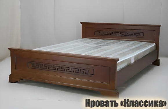 Кровать Афина из массива дерева