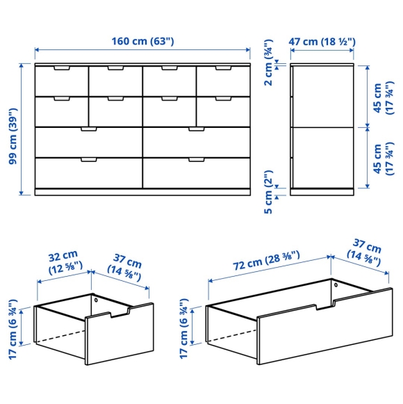 Ikea Nordli комод