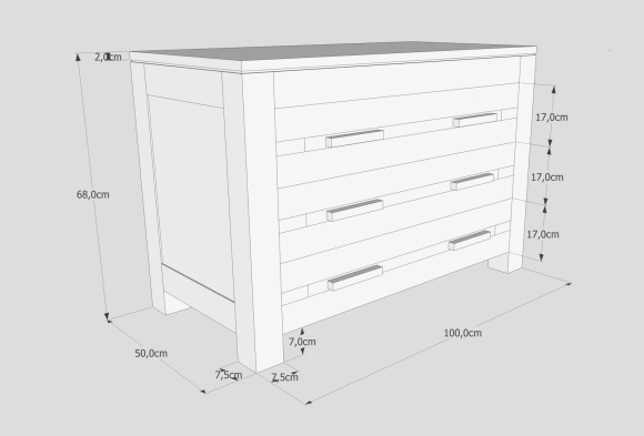 Ikea hemnes комод чертеж