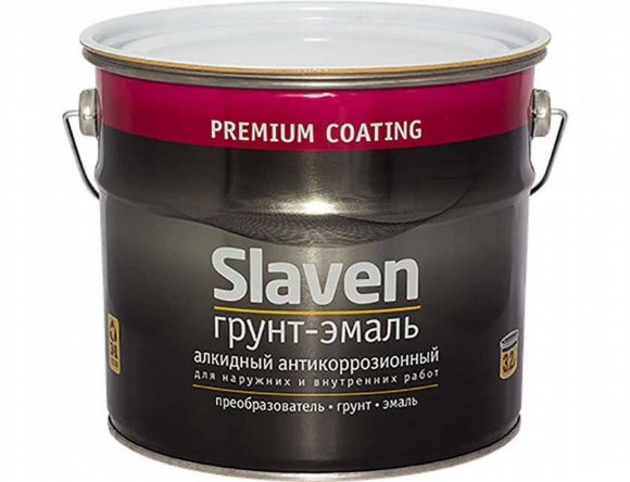 Грунт эмаль Slaven серая