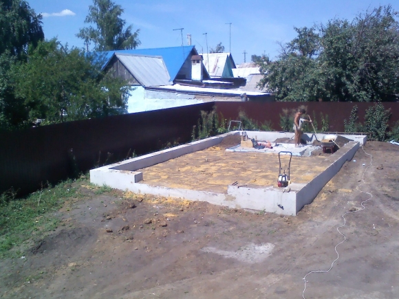 Ленточный фундамент под гараж