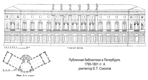Восточный фасад Лувра чертеж