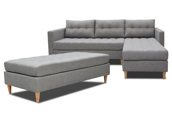 Кровать Baldwin Lounge Corner Upholstered Bed