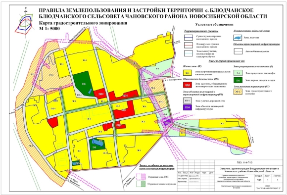 Схема функционального зонирования территории Ульяновска