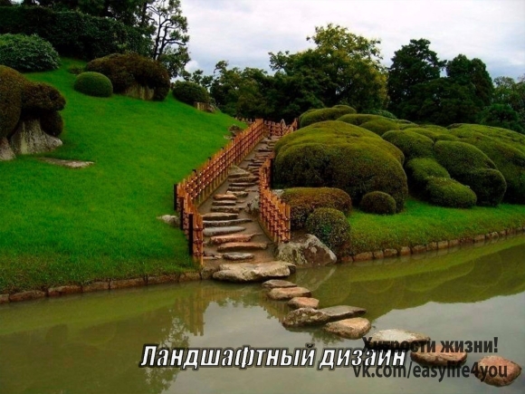 Ландшафтный пейзажный сад Японии