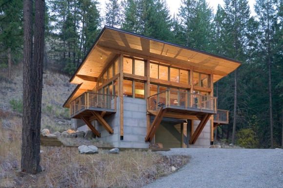 Tiny House с односкатной крышей
