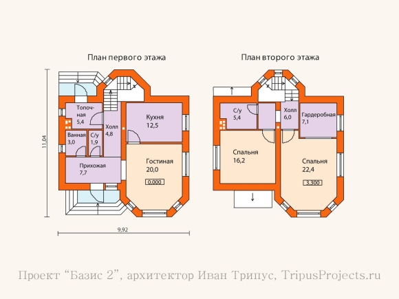 Дом с эркером двухэтажный планировка