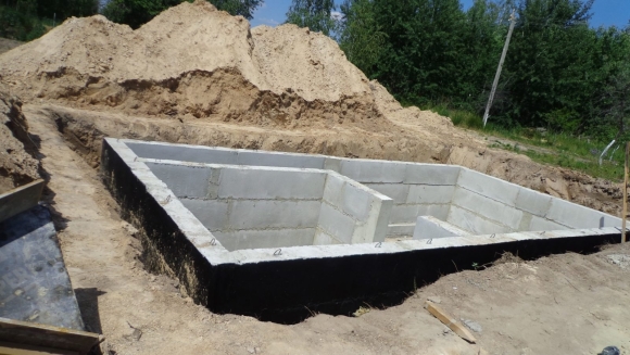 Фундамент из ФБС под цокольный этаж