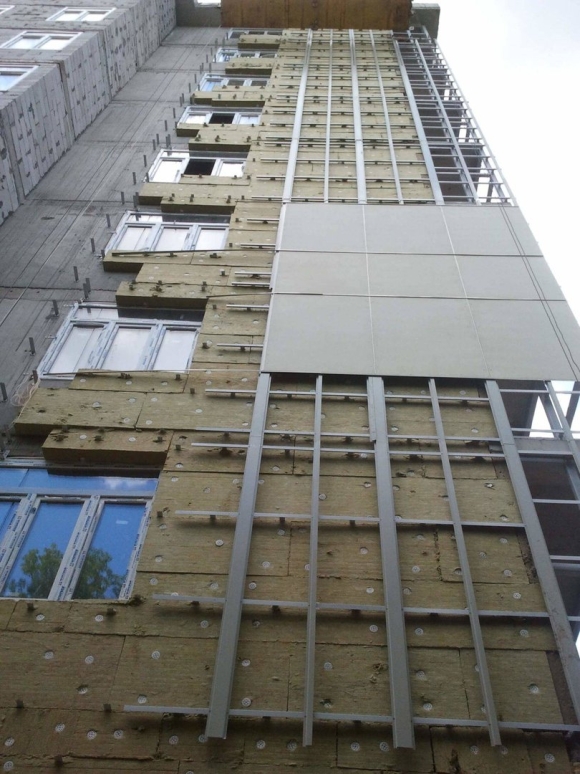 Монолит с вентилируемым фасадом
