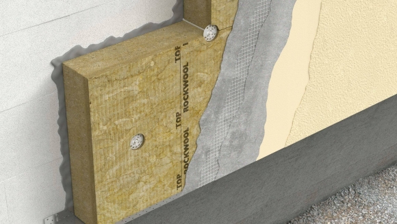 Штукатурный фасад Rockwool