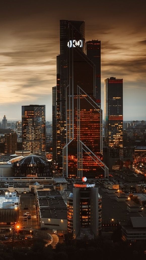 Ночная Москва Сити