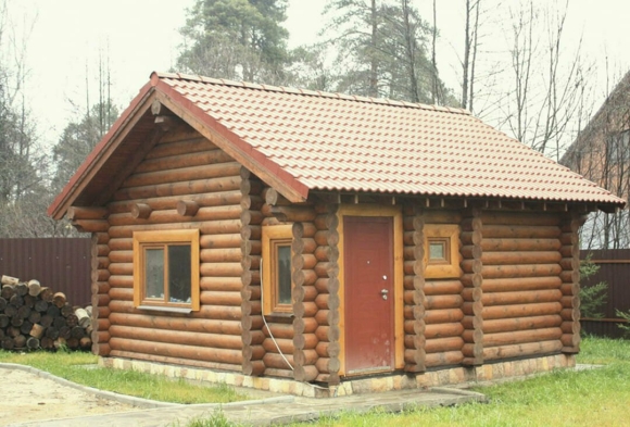 Баня из оцилиндровки под ключ