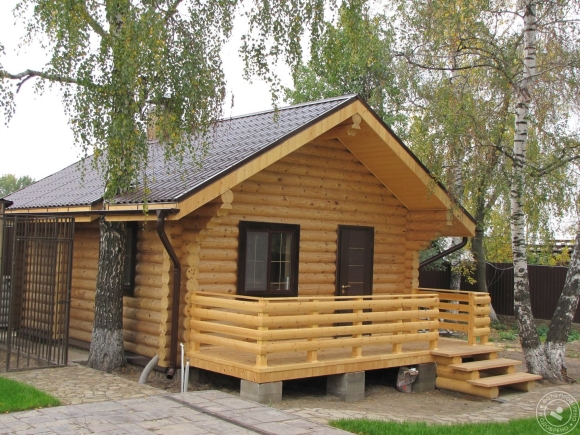 Отделка фасада бани