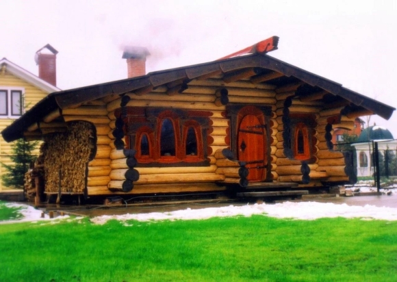 Красивые деревянные бани