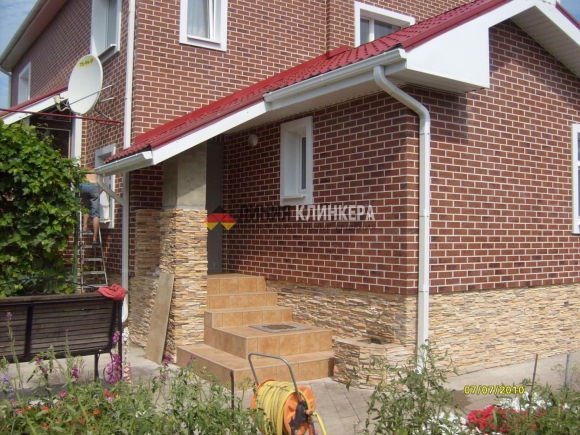 Плитка фасадная Hauberk терракотовый кирпич