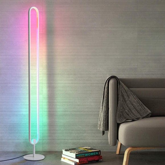 Овальный торшер RGB