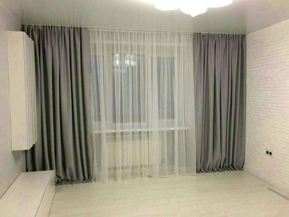 Светло серые шторы