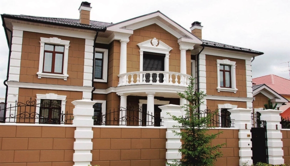 Декор фасада из пенополистирола
