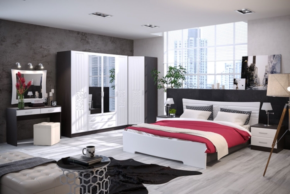 Спальный гарнитур Panda White Polywood