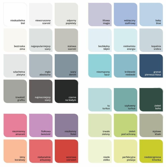 Краски для стен Dulux палитра цветов