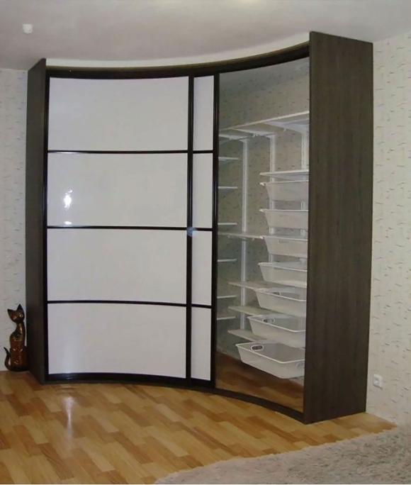 Радиусный угловые шкафы аристо