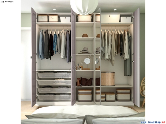 Gray Pax ikea Wardrobe