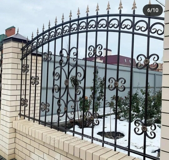 Красивые кованые заборы