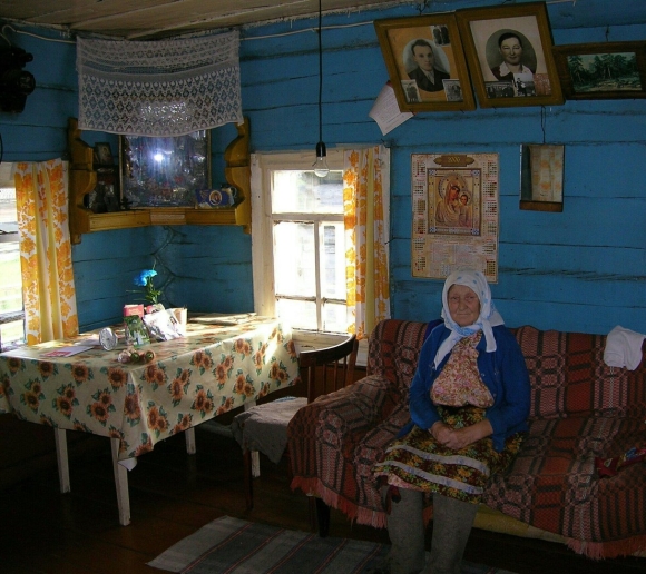 Интерьер деревенской избы