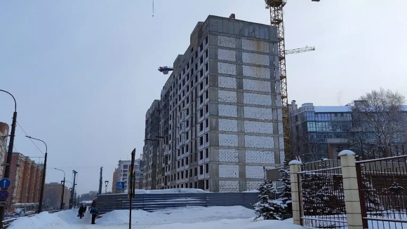 Стройка многоэтажного дома