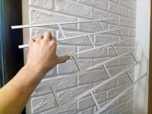 Имитация кирпича из штукатурки