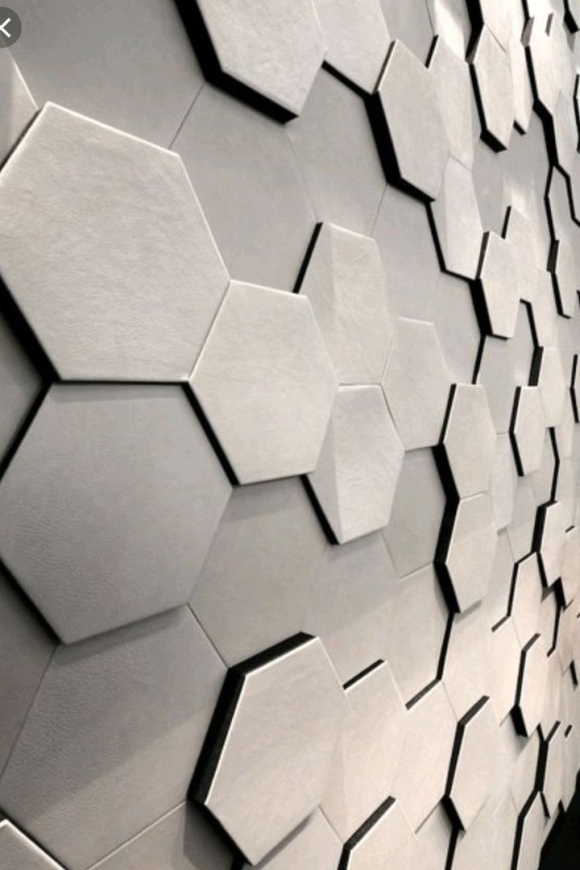 Гипсовые стеновые панели соты Hexagon