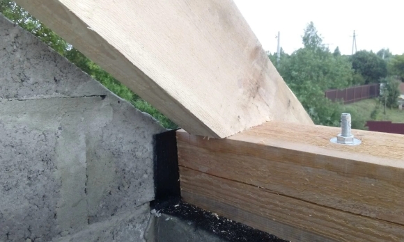 Крепеж мауэрлата к газобетону