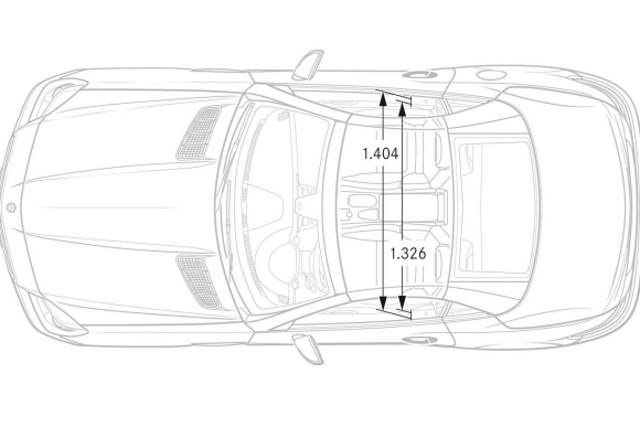 Габариты багажника Mercedes gl