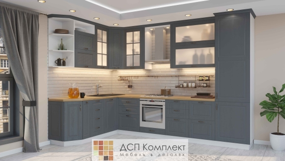 Фрезеровка фасадов для кухни в современном стиле