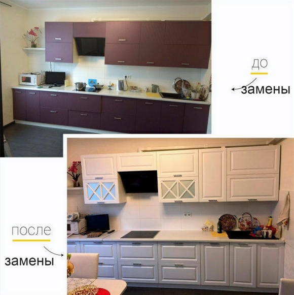 Замена фасада кухонного гарнитура