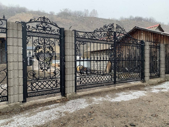 Кованые стильные ворота