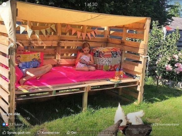 Детский домик из поддонов
