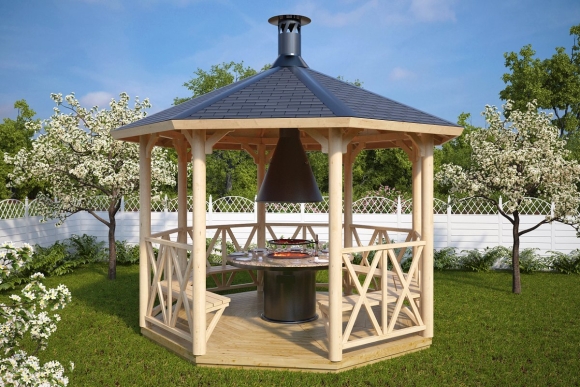 Беседка брусовая Gazebos