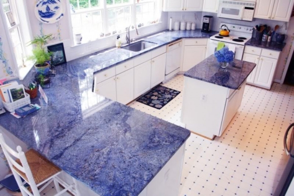 Столешница кварц Azul Bahia