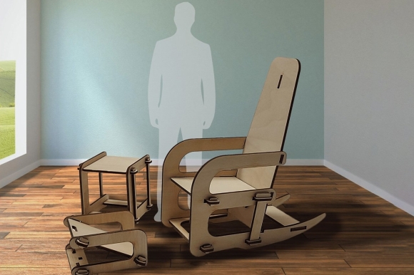 Кресло из фанеры Yanko Design
