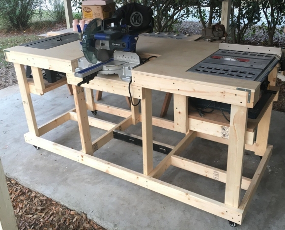 Блочный верстак woodworker