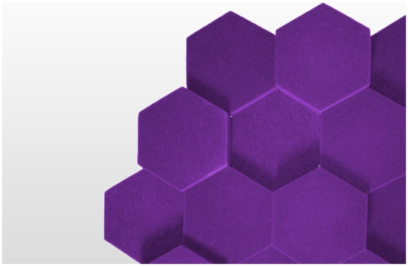 Акустический поролон Hexagon Black