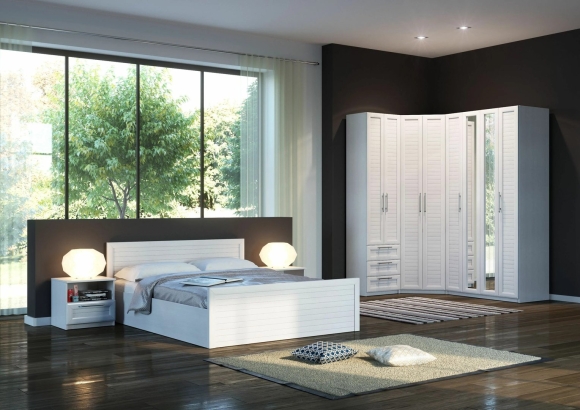 Спальный гарнитур Panda White Polywood